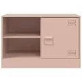 Meuble TV rose 67x39x44 cm acier