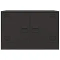 Meubles TV 2 pcs noir 67x39x44 cm acier