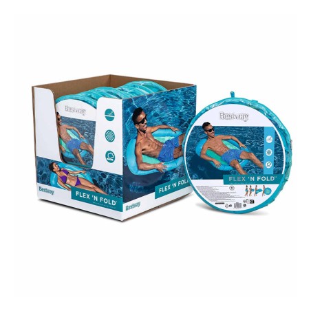 Bestway Colchoneta Hinchable Flex' n Fold 106x95 cm Playa y Piscina 43