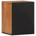 Armoire de salle de bain murale 38x33x48cm bois massif manguier