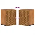 Armoire de salle de bain murale 38x33x48cm bois massif manguier