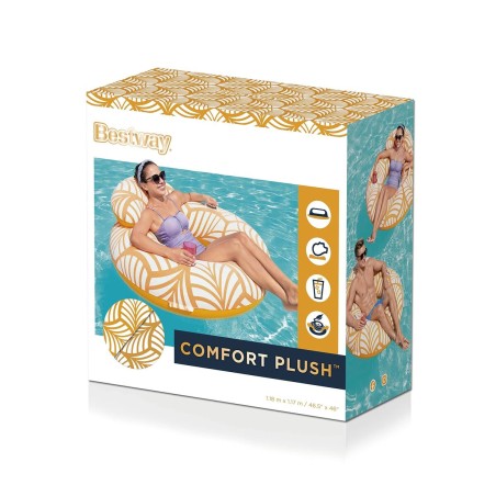 Bestway Opblaasbare Stoel Comfort Deluxe met Rugsteun en Handgrepen 11