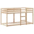 Lit superposé sans matelas 90x200 cm bois de pin massif