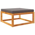 Salon de jardin avec coussins 4 pcs bois d'acacia massif