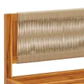 Salon de jardin avec coussins 4 pcs bois d'acacia massif