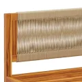 Salon de jardin avec coussins 6 pcs bois d'acacia solide