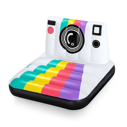 Bestway Poltrona Gonfiabile Fotocamera 127x102 cm Spiaggia e Piscina 4