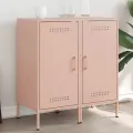 Buffets 2 pcs rose 36x39x79 cm acier