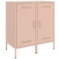 Buffets 2 pcs rose 36x39x79 cm acier
