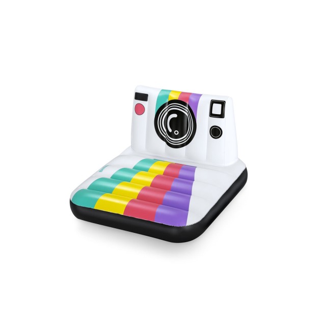 Bestway Poltrona Gonfiabile Fotocamera 127x102 cm Spiaggia e Piscina 4