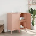 Buffets 2 pcs rose 36x39x79 cm acier