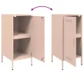 Buffets 2 pcs rose 36x39x79 cm acier