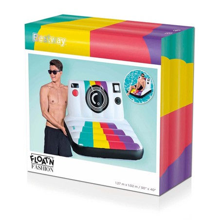Bestway Poltrona Gonfiabile Fotocamera 127x102 cm Spiaggia e Piscina 4