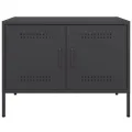 Meubles TV 2 pcs noir 68x39x50,5 cm acier