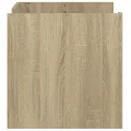 Table basse chêne sonoma 80x50x50 cm bois d'ingénierie