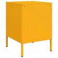 Table de chevet jaune moutarde 36x39x50,5 cm acier
