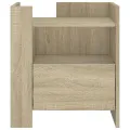 Table de chevet chêne sonoma 45x50x50 cm bois d’ingénierie