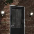 Applique murale LED d'extérieur avec capteurs noir