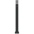 Lampadaires d'extérieur avec capteur 3 pcs noir 110cm aluminium