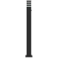 Lampadaires d'extérieur avec capteur 3 pcs noir 110cm aluminium