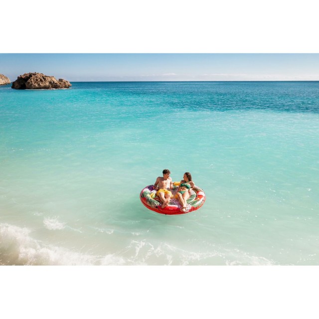 Bestway Île Flottante Gonflable avec Corde Fruit de la Passion D188cm