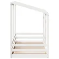 Lit pour enfants sans matelas blanc 100x200 cm bois pin massif