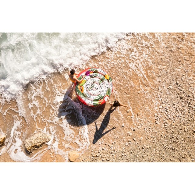 Bestway Île Flottante Gonflable avec Corde Fruit de la Passion D188cm