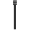 Lampadaire d'extérieur noir 110 cm acier inoxydable