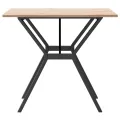 Table à manger cadre en Y 90x90x75 cm bois de pin massif acier
