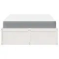 Lit avec matelas blanc 140x190 cm bois massif de pin