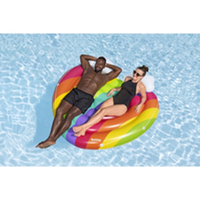 Bestway Isla Flotante Hinchable Arcoiris 175x163 cm Playa y Piscina 43