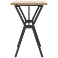 Table à manger cadre en Y 100x50x75,5 cm bois pin massif acier