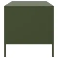 Table basse vert olive 68x50x50,5 cm acier