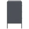 Table de chevet 2 pcs anthracite 36x39x68 cm acier