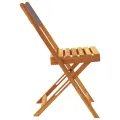 Chaises de bistrot lot de 2 anthracite bois acacia massif tissu