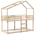 Lit superposé sans matelas 80x200 cm bois de pin massif