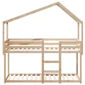 Lit superposé sans matelas 80x200 cm bois de pin massif