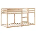 Lit superposé sans matelas 80x200 cm bois de pin massif