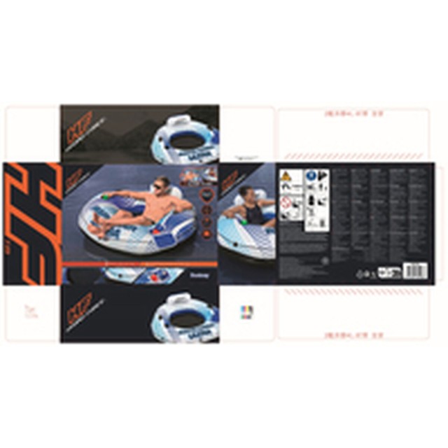 Bestway Gommone Gonfiabile con Manici Rapid Rider con Refrigeratore 16