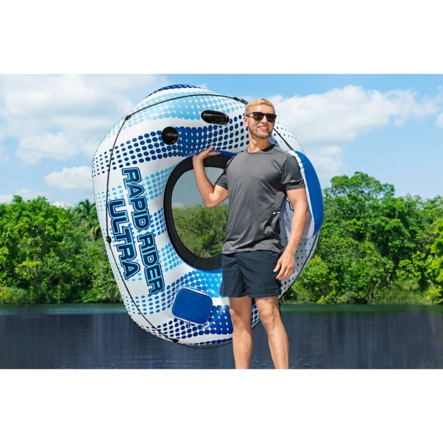 Bestway Aufblasbares Rad mit Griffen Rapid Rider mit Kühler 165x148 c