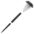 Lampes solaires d'allées et piquets de sol 12 pcs blanc