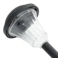 Lampes solaires d'allées et piquets de sol 12 pcs blanc
