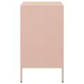 Tables de chevet 2 pcs rose 36x39x68 cm acier
