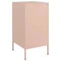 Tables de chevet 2 pcs rose 36x39x68 cm acier