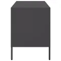 Meubles TV 2 pcs noir 68x39x50,5 cm acier
