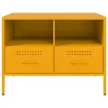 Meuble TV jaune moutarde 68x39x50,5 cm acier
