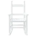 Chaise à bascule enfants blanc bois de peuplier massif