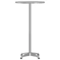 Table de bar d’extérieur réglable en hauteur aluminium