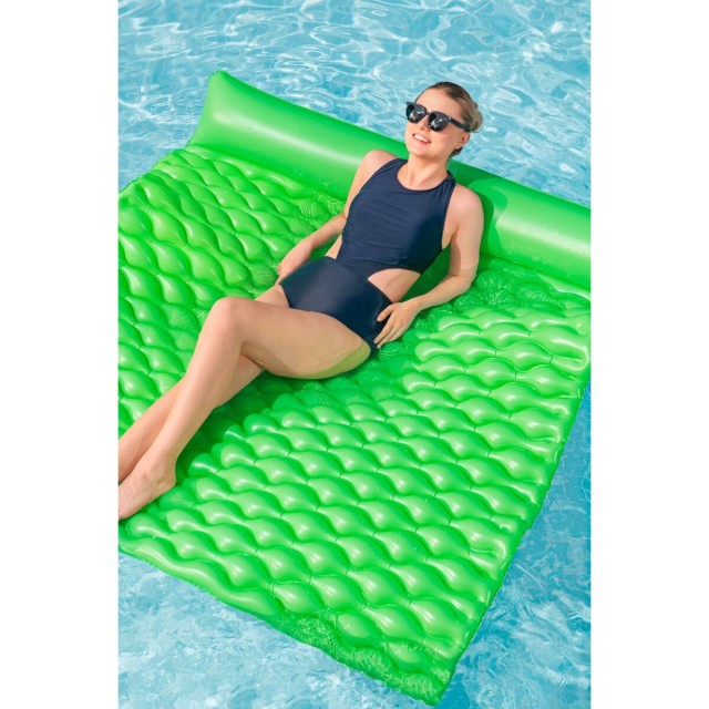 Bestway Colchoneta Hinchable Gigante Enrollable Verde 213x170 cm Playa