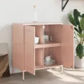 Buffet rose 68x39x79 cm acier
